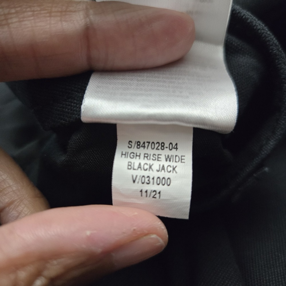Old Navy Extra High Rise Wide Leg Chino Pants Black Womens 26 Stretch Modern - Picture 8 of 10